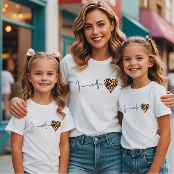 Leopard Heart Family T-shirt M - Plant Parent Shirt review and price