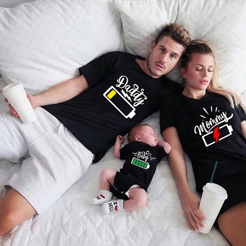 Funny Matching Family Battery  - Plant Parent Shirt review and price